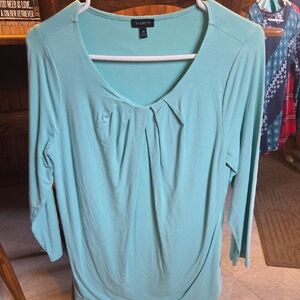 Talbots Women's Long Sleeve Top - Light Blue